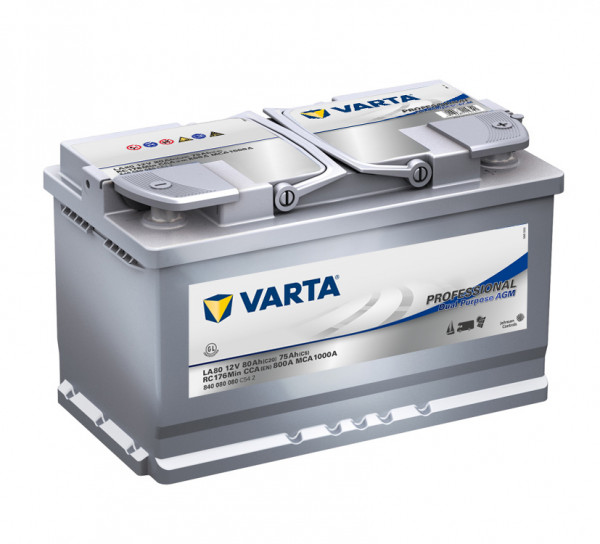 Varta LA80 Professional Dual Purpose 12V 80Ah AGM 840080080C542