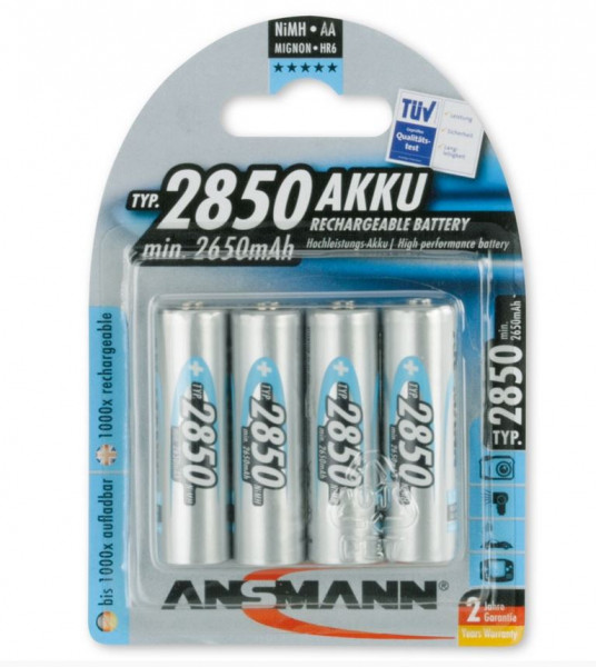 Ansmann AA batterij 5035092 4stuk(s) 1.2V 2.85Ah