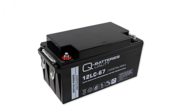 Q-Batteries 12LC-67 LC 12V 67Ah AGM