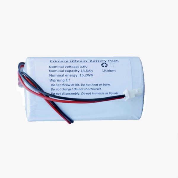 Batterijpakket Lithium UHR-ER34615M 3.6V voor Visonic Sirene alarmsysteem 710/720/730 Gevaarlijke go