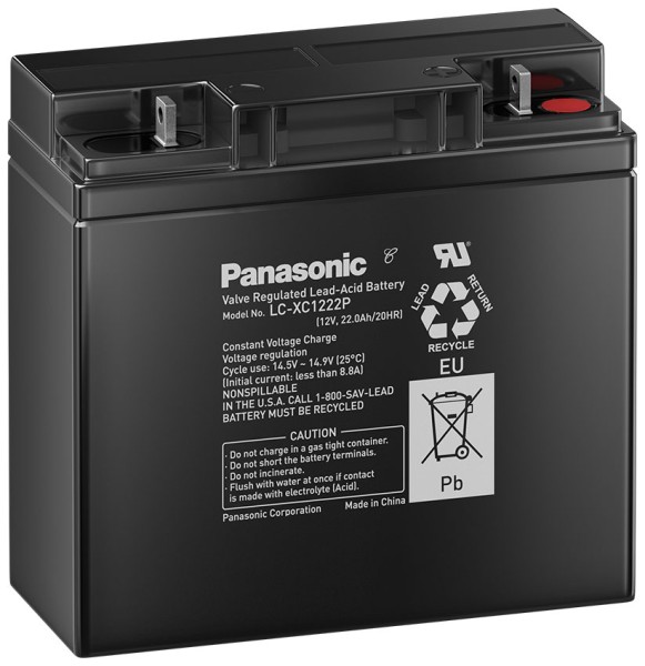Panasonic LC-XC1222P LC-X 12V 22Ah AGM