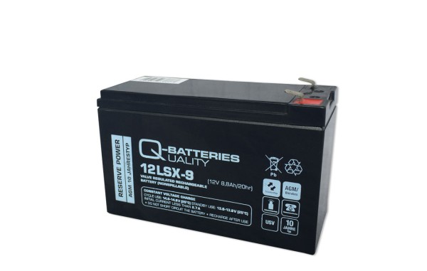 Q-Batteries 12LSX-9 LSX 12V 8.8Ah AGM