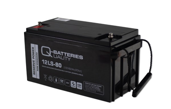Q-Batteries 12LS-80 LS 12V 82Ah AGM