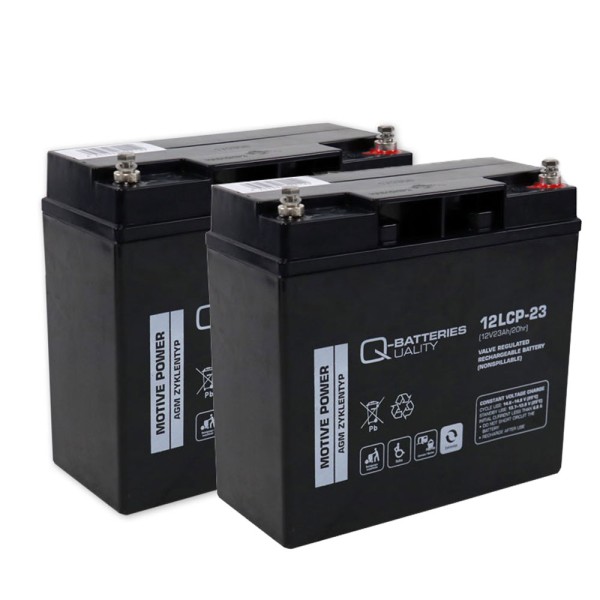 Q-Batteries 12LCP-23 LCP 24V 23Ah AGM