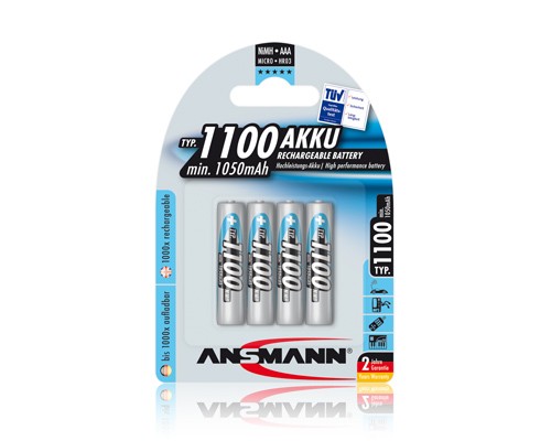 Ansmann AAA batterij 5035232 4stuk(s) 1.2V 1.05Ah