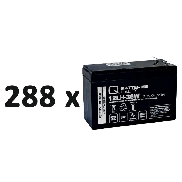 Vervangende batterij SYBT9-B4 voor UPS-systemen van APC SY96K96H 12V 9 Ah – bevat 9x SYBT9-B4 door A