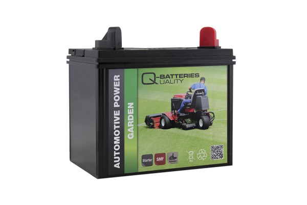 Q-Batteries U1R-240 Rasenmäherbatterie für Aufsitzmäher12V 30Ah 240A