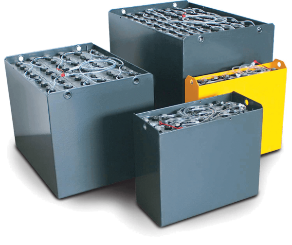 Q-Batteries 24V vorkheftruck accu 3 PzS 240 Ah (823 * 230 * 630 mm L/W/H) caja de acero 57034116 inc