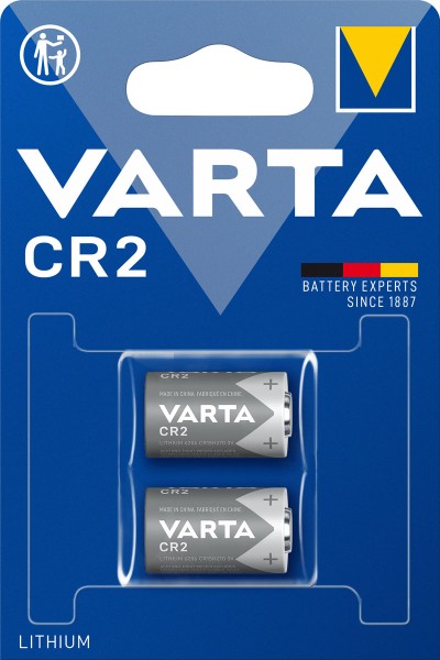 VARTA CR2 3V Primaire Lithium CR2 3V Fotobatterij (2 blisterverpakking)
