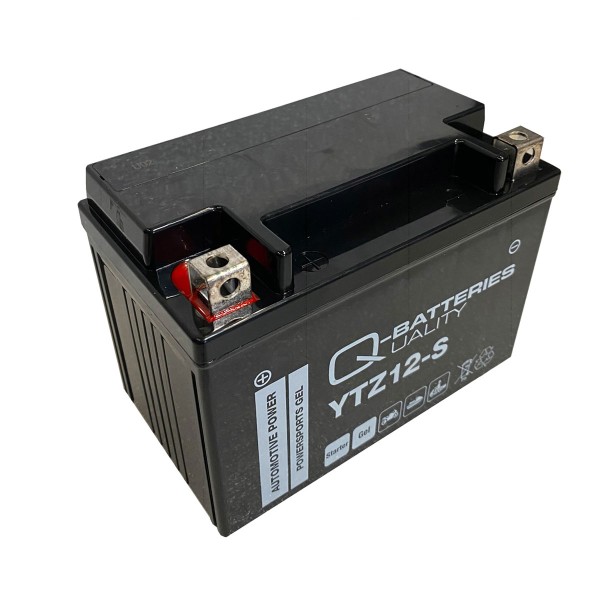 Q-Batteries Motorradbatterie YTZ12-S Gel 58901 12V 11,2Ah 170A