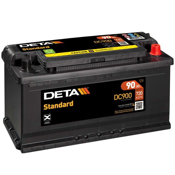 DETA DC900 Standard 12V 90Ah 720A Autobatterie