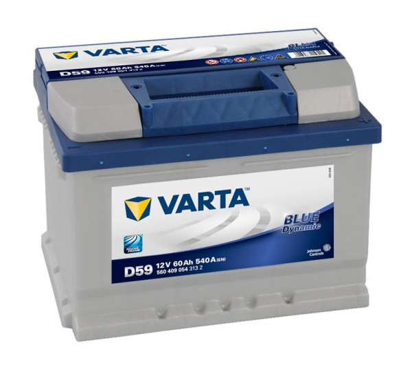 Varta D59 Blue Dynamic 12V 60Ah Zuur 5604090543132