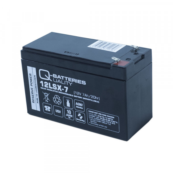 Q-Batteries 12LSX-7 F1 LSX 12V 7Ah AGM