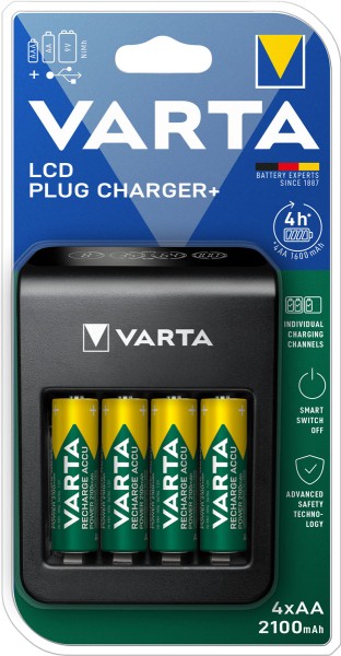 Varta Household AA batterij oplader. AAA batterij oplader. 9V batterij oplader
