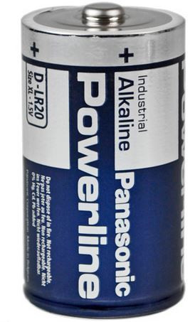 Panasonic Industrial Powerline LR20 Mono D Alkaline Battery (Bulk)