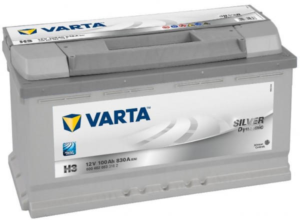 Varta H3 Silver Dynamic 12V 100Ah Zuur 6004020833162