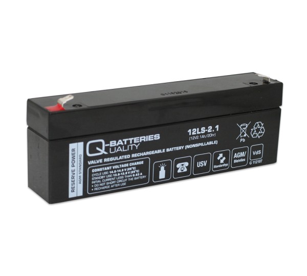 Q-Batteries 12LS-2.1 LS 12V 2.1Ah AGM