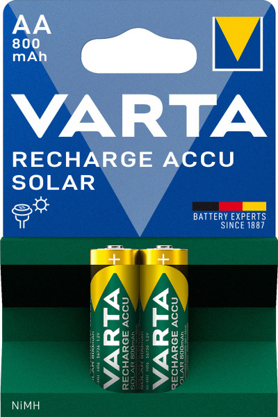 VARTA Solar Battery Mignon AA 56736 NiMH 800mAh (2 Blister)