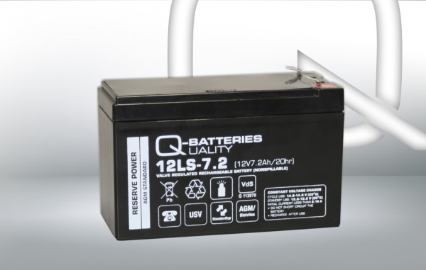 Q-Batteries 12LS-7.2 LS 12V 7.2Ah AGM