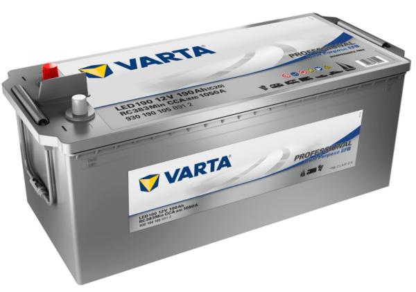 Varta LED190 Professional Dual Purpose 12V 190Ah EFB 930190105B912