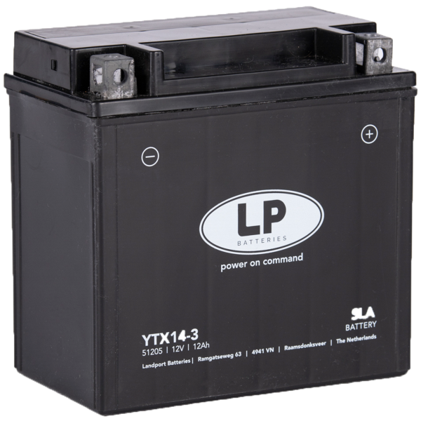 LP battery MB YTX14-3 SLA 12V 12Ah AGM
