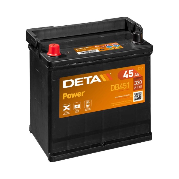 DETA DB451 Power 12V 45Ah 330A Autobatterie
