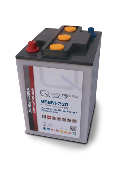 Q-Batteries 6SEM-230 SEM 6V 230Ah Zuur