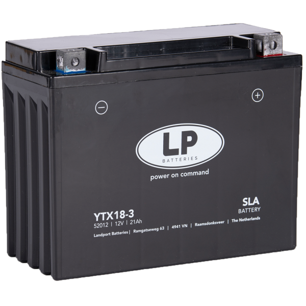 LP battery MB YTX18-3 SLA 12V 21Ah AGM