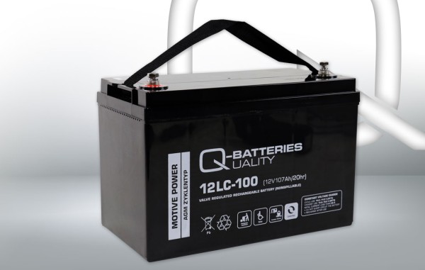 Q-Batteries 12LC-100 LC 12V 107Ah AGM