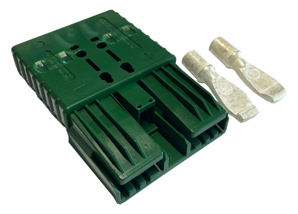 Anderson Flachstecker SBE 320A grün, Stecker inkl. 2 Hauptkontakte, 72V, 50mm² (oder ähnlich Anderso