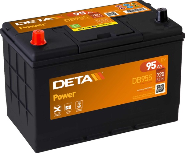 DETA DB955 Power 12V 95Ah 720A auto accu