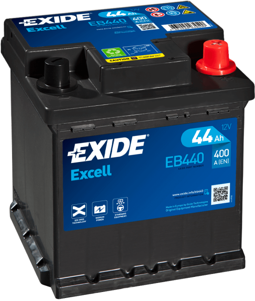 Exide EB440 Excell 12V 44Ah Zuur