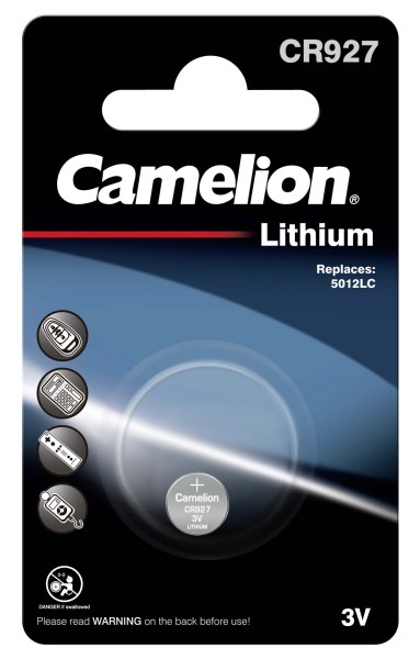 Camelion Ultimate Power 3 0.025Ah Horloge batterij, Autosleutel batterij CR927-BP1