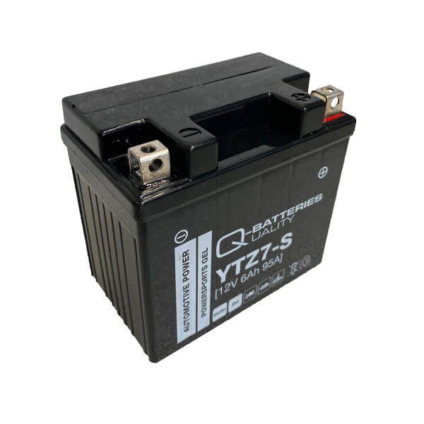 Q-Batteries Motorradbatterie YTZ7-S Gel 57902 12V 6Ah 95A