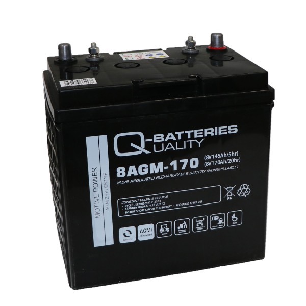 Q-Batteries 8AGM-170 AGM 8V 145Ah AGM