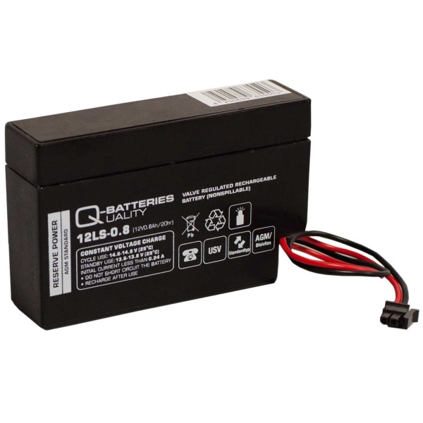 Q-Batteries 12LS-0.8 LS 12V 0.8Ah AGM