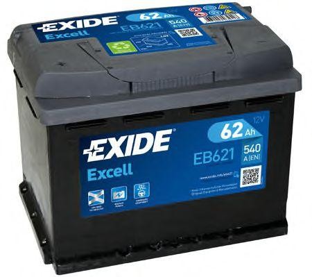 Exide EB621 Excell 12V 62Ah Zuur