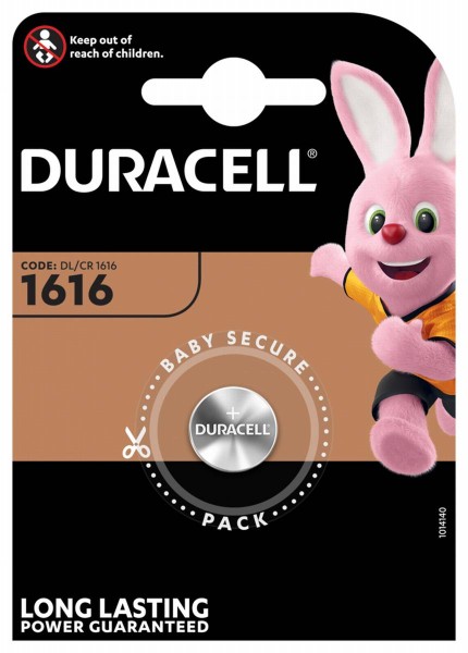 Duracell Knoopcel batterij CR1616 1stuk(s) 3V 0.05Ah