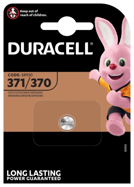 Duracell Knoopcel batterij D371 1stuk(s) 1.55V 0.04Ah