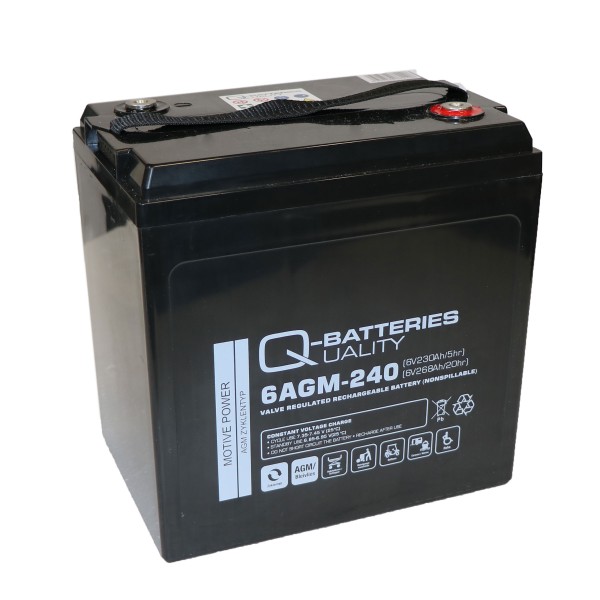 Q-Batteries 6AGM-240 AGM 6V 230Ah AGM