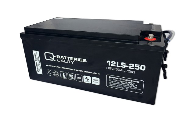 Q-Batteries 12LS-250 LS 12V 250Ah AGM