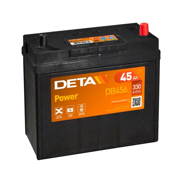 DETA DB456 Power 12V 45Ah 330A Autobatterie
