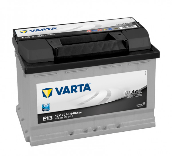 Varta E13 Black Dynamic 12V 70Ah Zuur 5704090643132