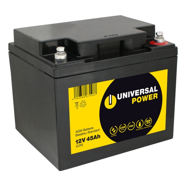 Universal Power UPS12-45 UPS 12V 45Ah AGM