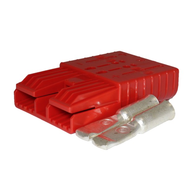 Platte stekker SBX 350A rood, stekker incl. 2 hoofdcontacten, 24V, 70 mm²