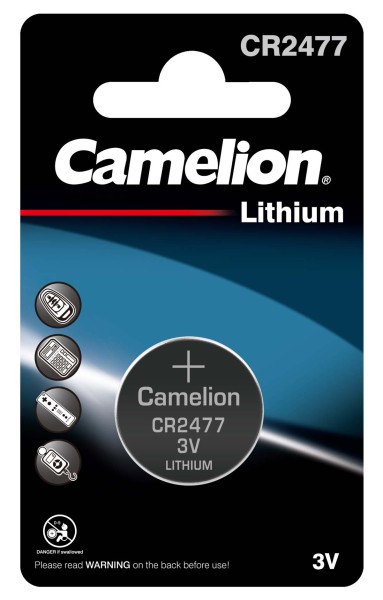 Camelion Ultimate Power 3 0.025Ah Horloge batterij, Autosleutel batterij CR2477-BP1