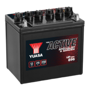 Yuasa 896 YBX Active Specialist & Garden Battery 12V 26Ah 250A