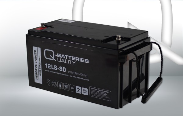Q-Batteries 12LS-80 LS 12V 82Ah AGM
