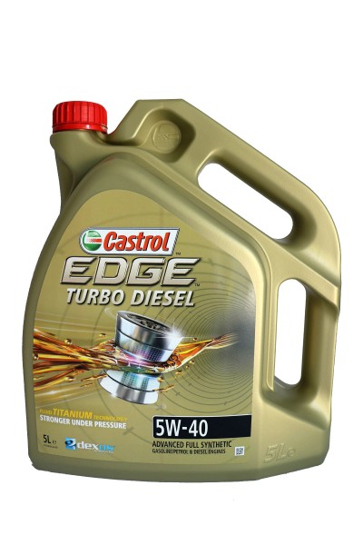 Castrol Edge Turbo Diesel 5 W-40 motorolie, 5 l