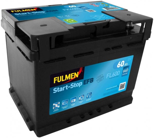 Fulmen FL600 Start-Stop EFB 12V 60Ah Zuur